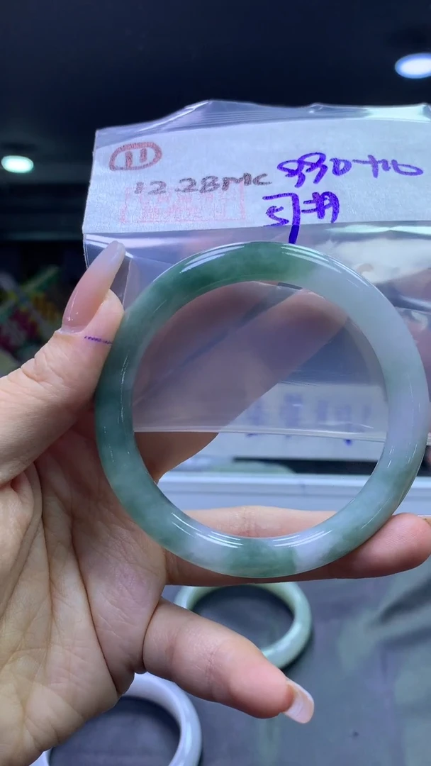 未镶嵌定制翡翠11手镯57+990元+拍一发一