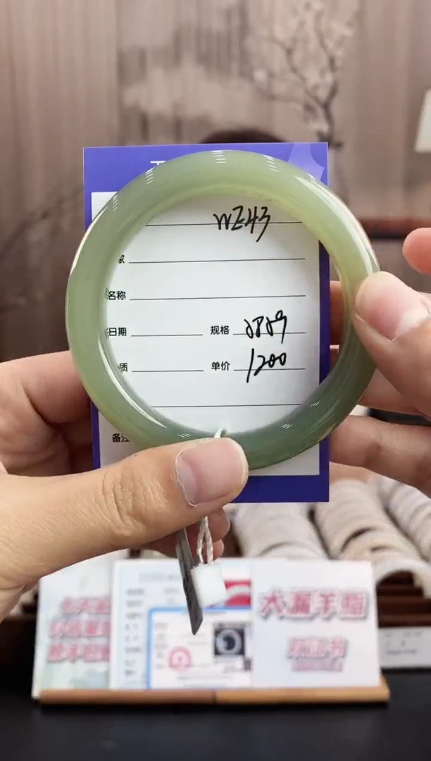 未镶嵌手镯和田玉WE43微色差