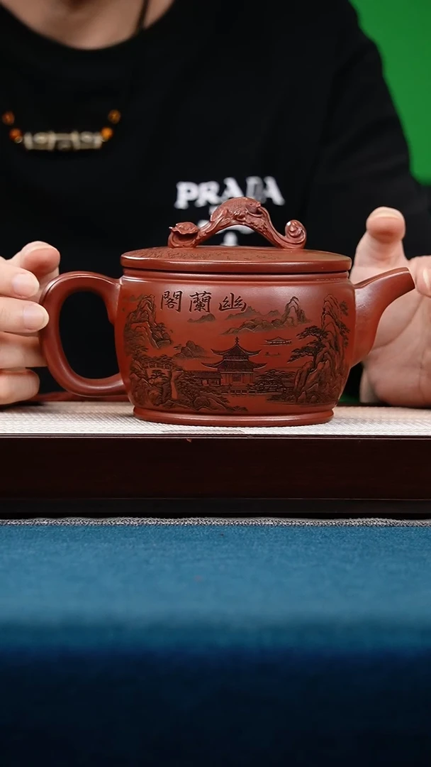 茶壶紫砂玫瑰金沙龙门汉瓦