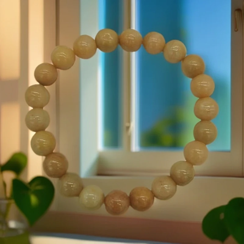 浅黄色菲菲自制小手串男女通用