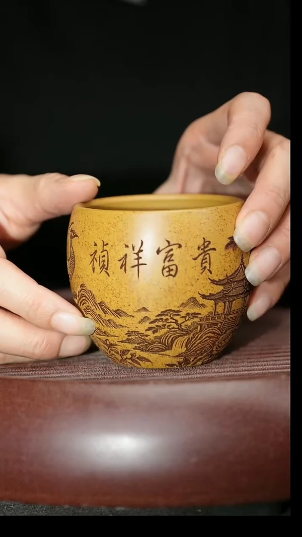 茶杯紫砂紫砂主人杯福利放漏