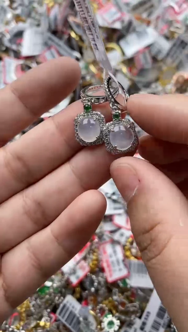 【闪购商品】翡翠戒指银S925镶嵌44444---2