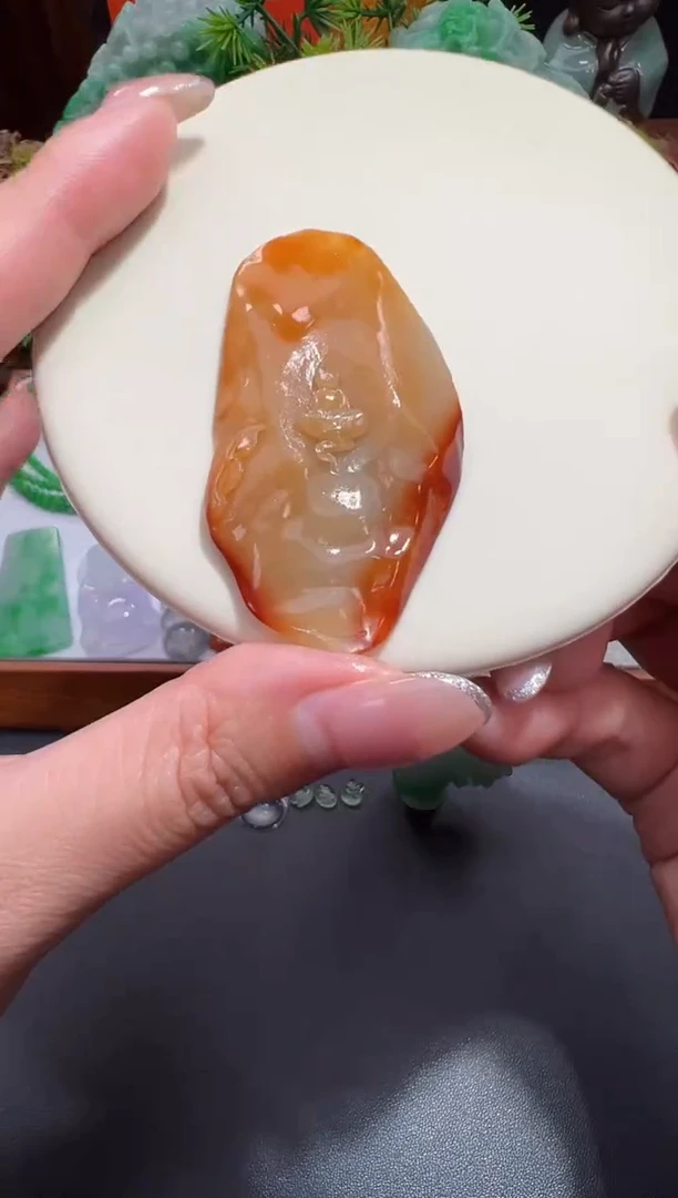 未镶嵌定制翡翠56.8*26.9*6.3悟道