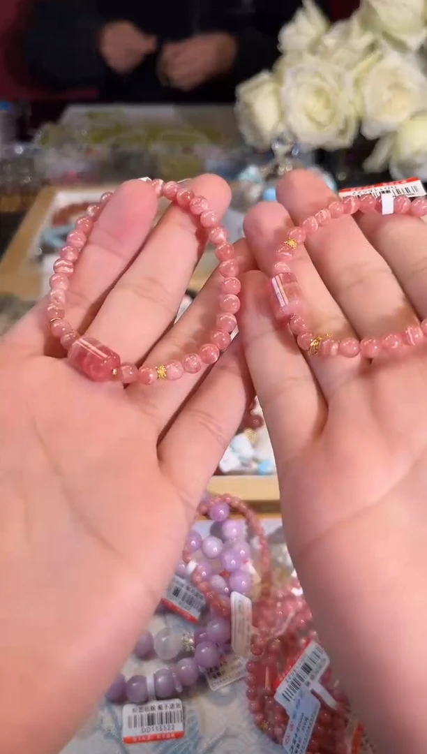 【闪购商品】菱锰矿（红纹石）手绳未镶嵌 E002