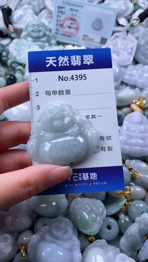 翡翠未镶嵌颈饰缅甸A货翡翠4395
