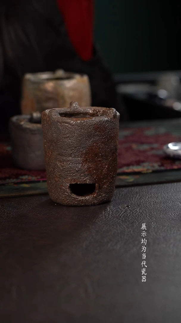 伟壶柴烧炉子蜂窝 紫色