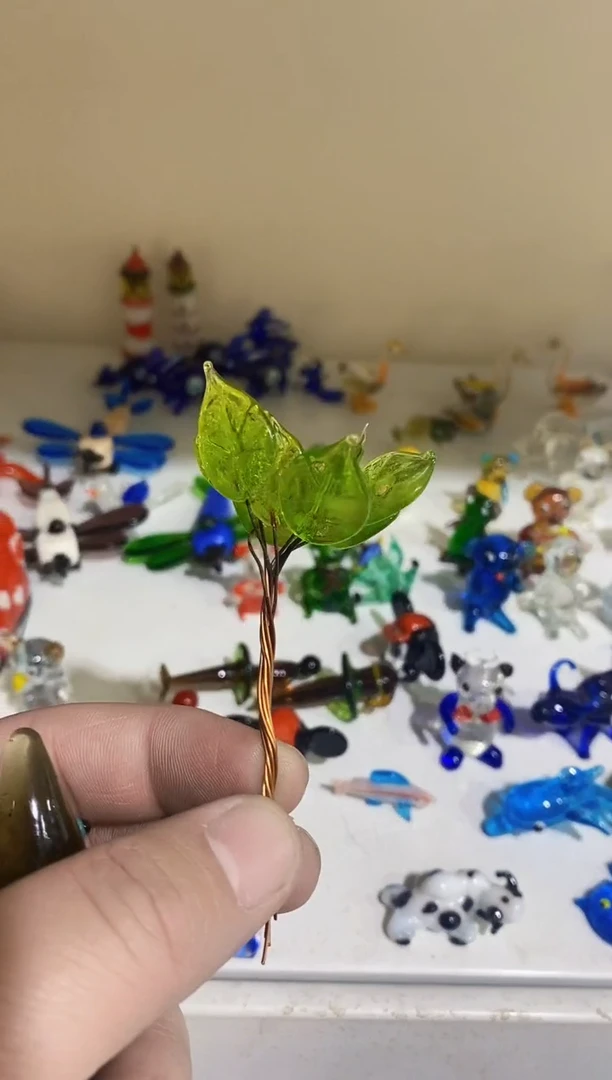 【闪购商品】琉璃手工艺品一把小叶子