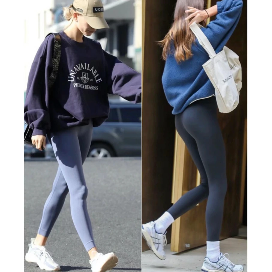 好身材穿出来！纯女款四季户外运动修身显瘦高弹力中腰瑜伽九分裤
