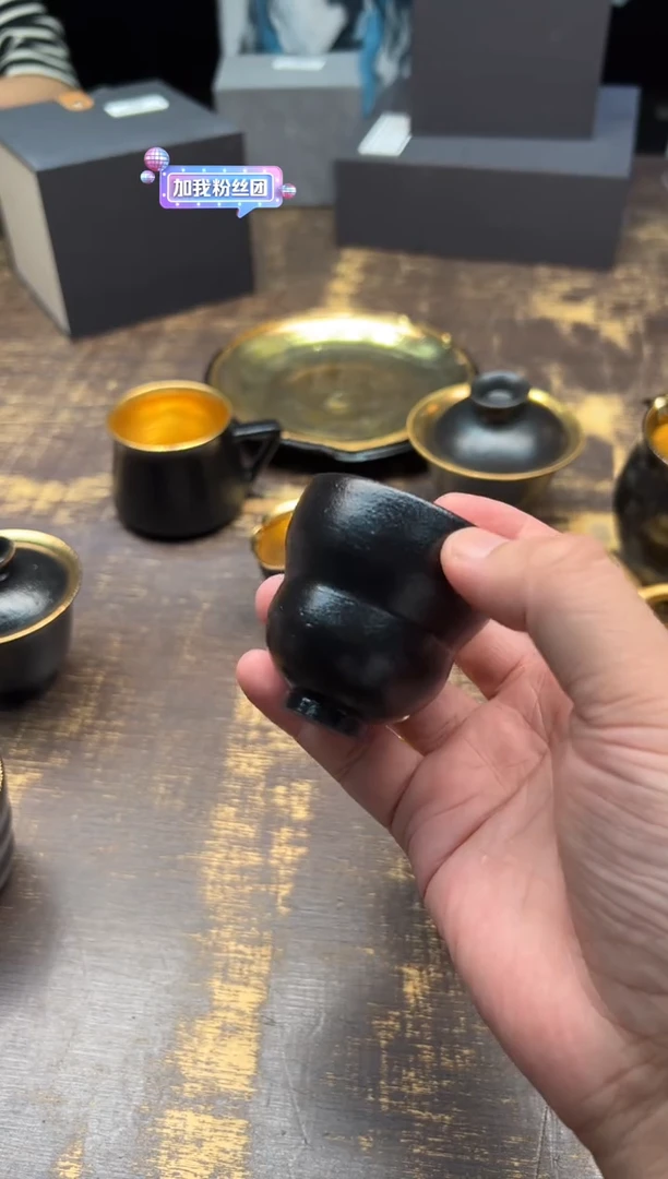 霖松堂赤金葫芦杯