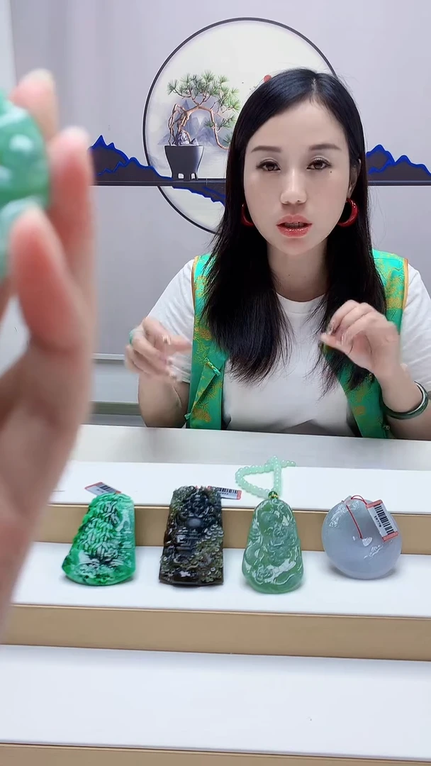 未镶嵌定制翡翠柠**酸4852zm-毛货挂件