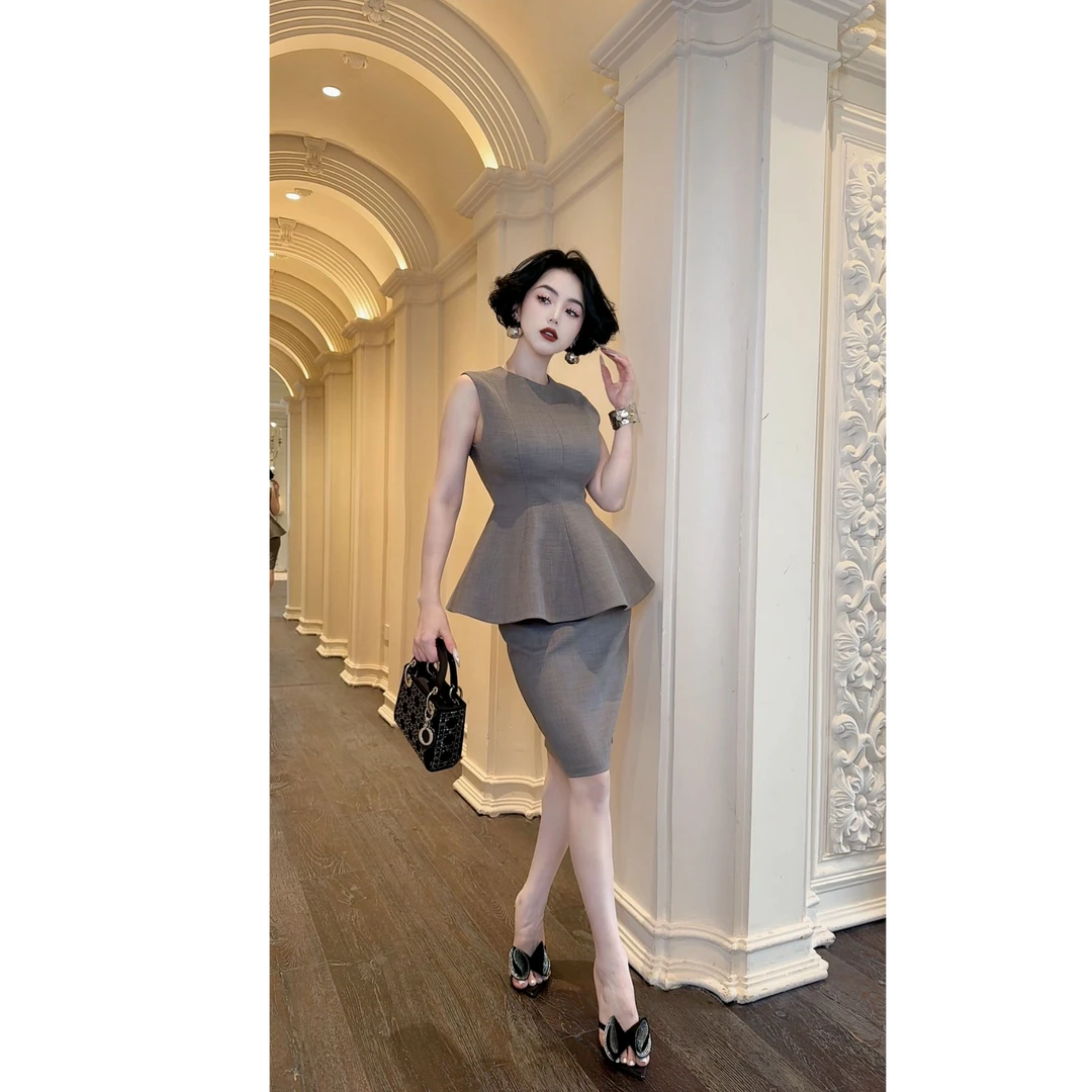 LYXJ【摩登报刊】职场套装2025夏季新款收腰显瘦海妖系列职场套装