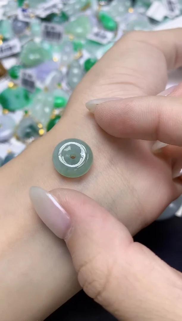 颈饰未镶嵌翡翠天然缅甸翡翠A货百元以上9元证书费自理