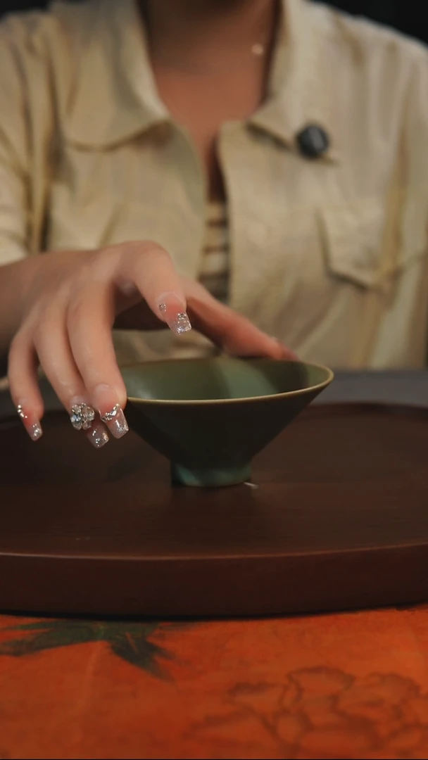 杯子惟*斗笠  柴烧全品一级 汝州原产地原矿仿古老釉