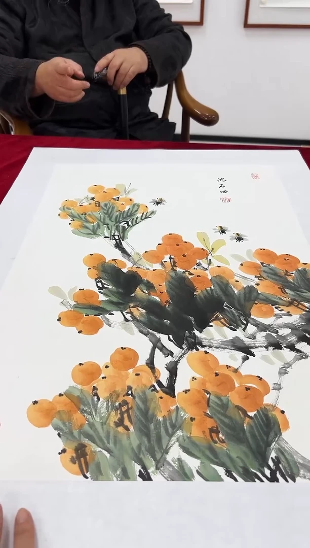 国画沈石田老师2.7pc作品