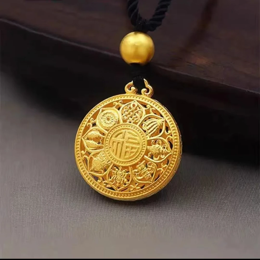 合金吊坠 合金吊坠项链挂坠（八宝罗盘吊坠）男士精美时尚潮流百搭