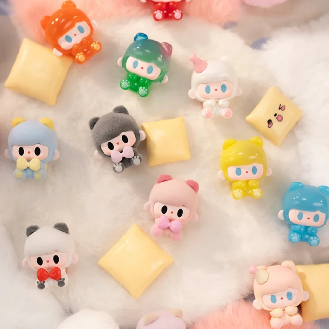 【拆盒】踩数字，兔兔与熊快乐派对萌粒盲盒可爱摆件