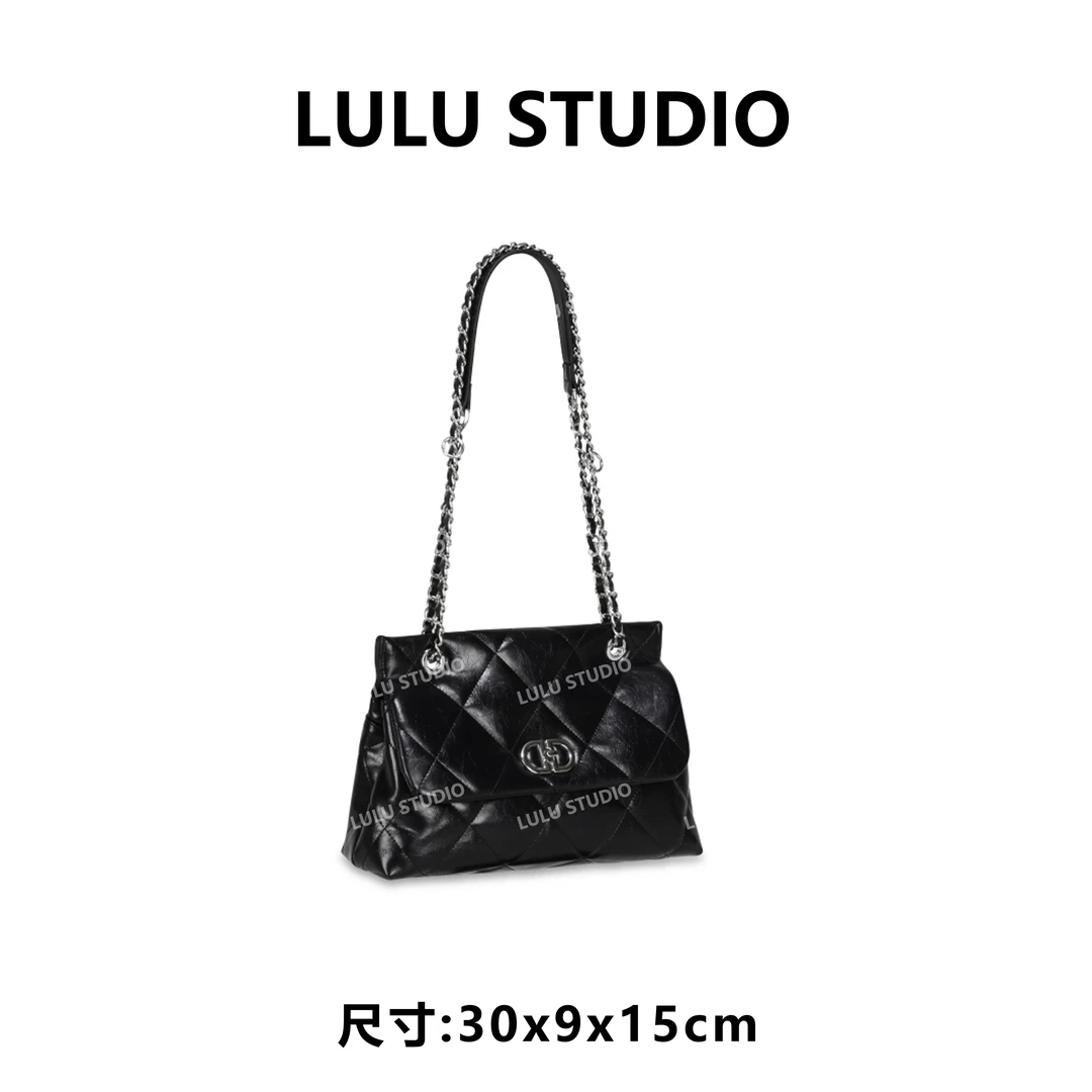 【LULU】GQ-89003-黑色RAIN.CUN休闲时尚百搭腋下女包