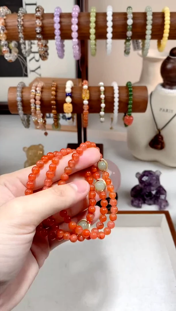 【闪购商品】南红玛瑙手链未镶嵌手串