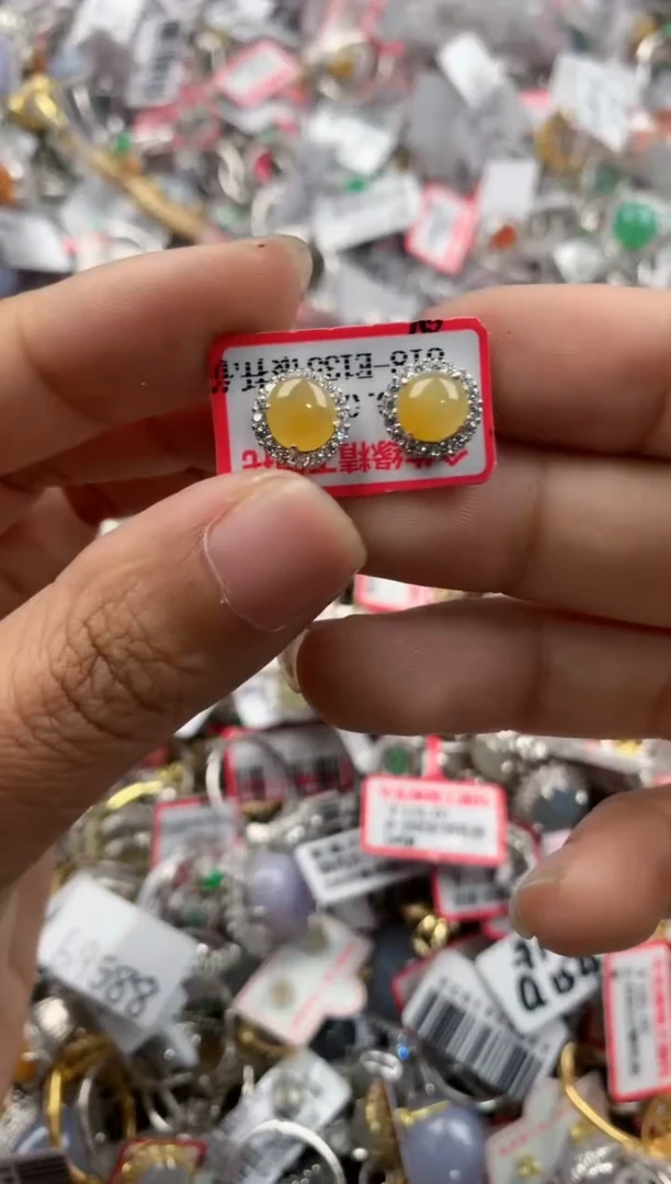 银S925镶嵌戒指翡翠777                8