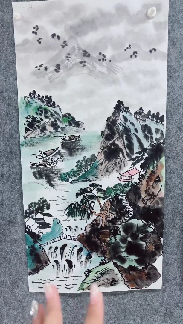 国画手写手绘国画作品-慧君14