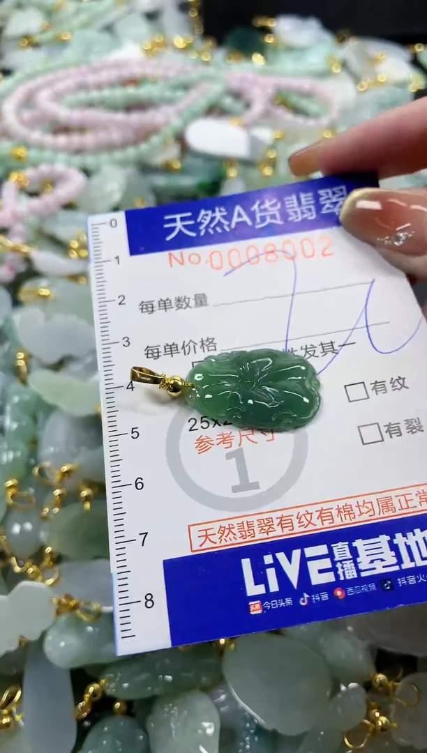 颈饰未镶嵌翡翠天然A货翡翠