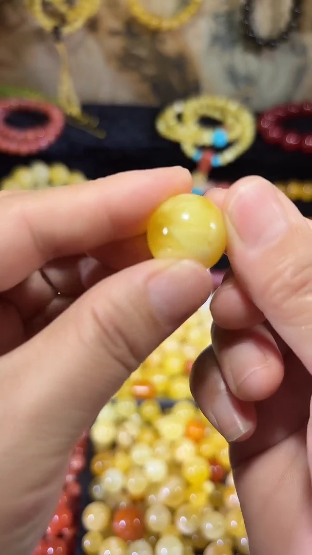 裸石琥珀未镶嵌裸石蜜蜡18.4mm