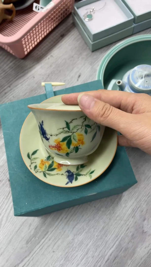 手工彩绘  慧仙青瓷 龙泉青瓷大促