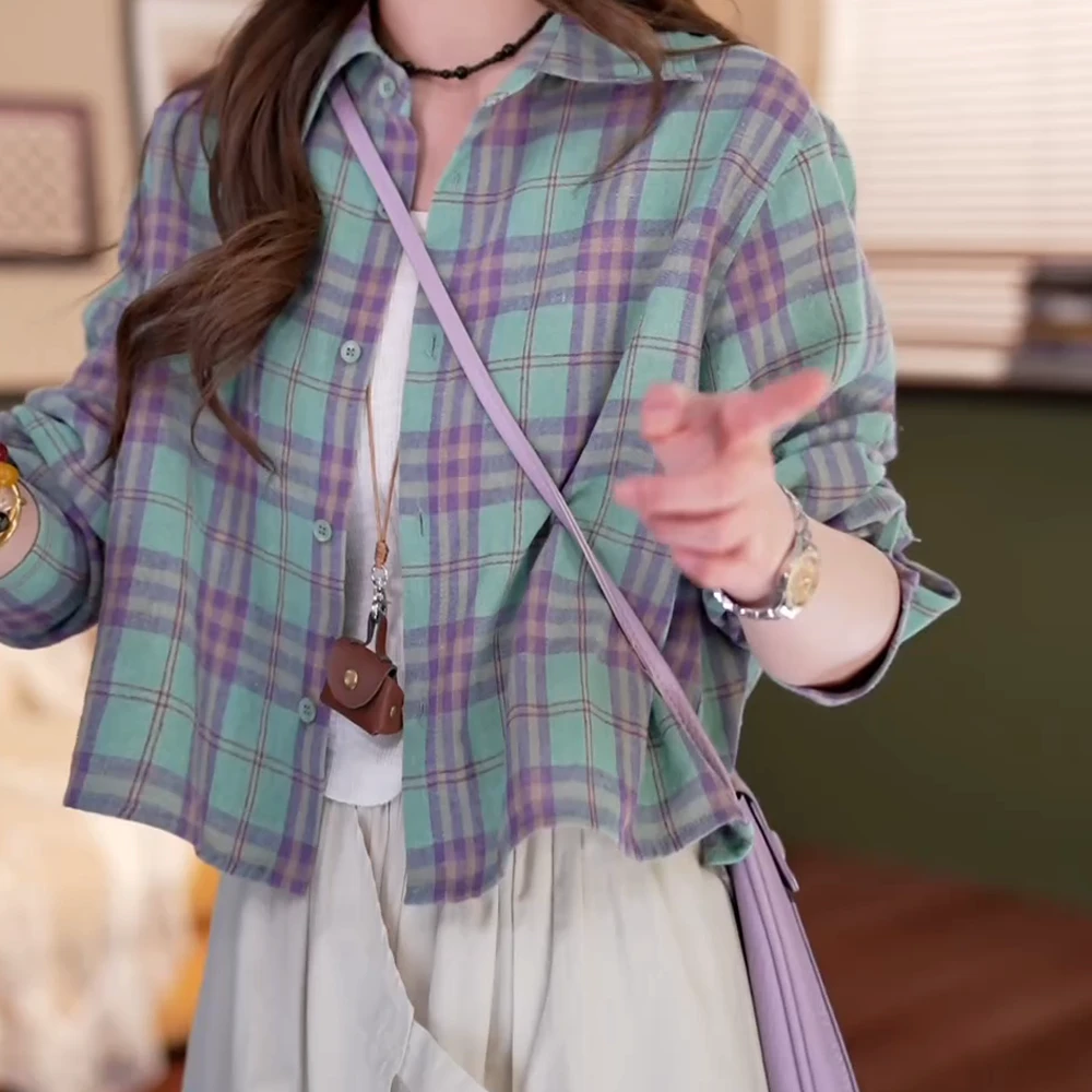 【花棠】新款长袖衬衫女百搭上衣