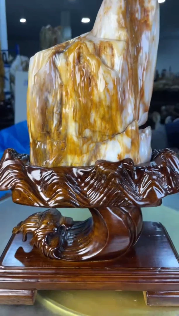 未镶嵌摆件硅化玉84