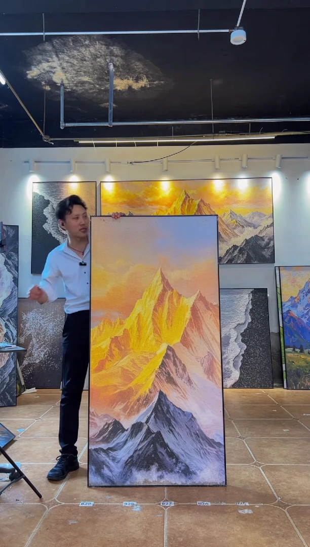 80*160 日照金山 黑框
