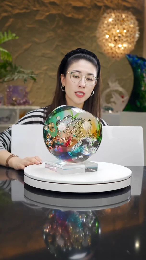 琉璃繁花系列气泡款摆件