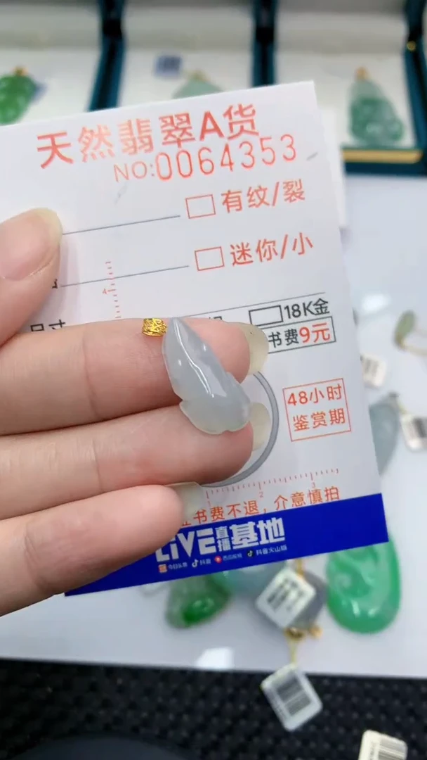 【闪购商品】翡翠颈饰18K金镶嵌            8