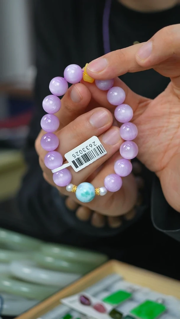 【闪购商品】锂辉石1未镶嵌13号-12mm手串/GG/1