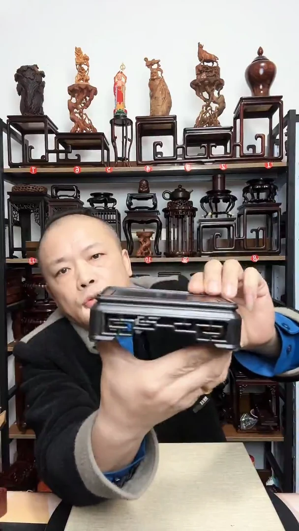 紫砂底座木内径长11.5宽7.5