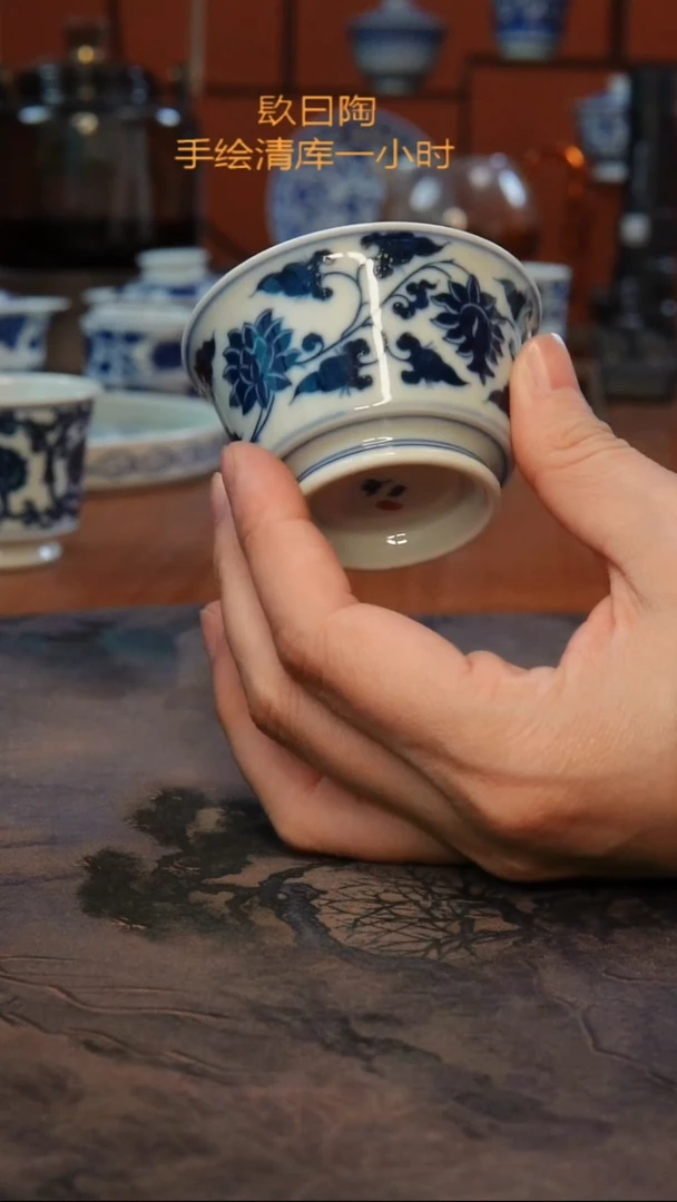 镹曰陶直播间手工手绘茶具