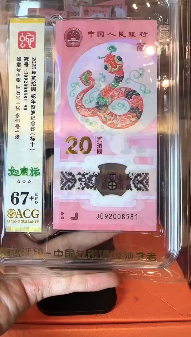 塑料2025 蛇钞 爱藏标十 啊啊啊啊
