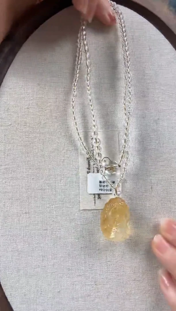 颈饰未镶嵌水晶纯天然水晶吊坠