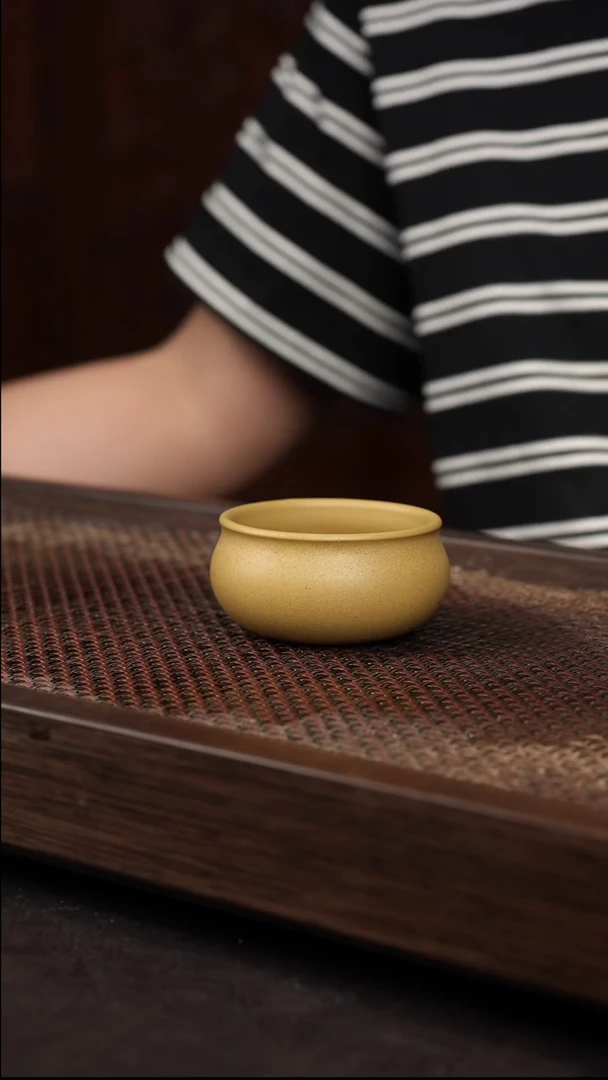 茶壶紫砂黄金段普洱杯