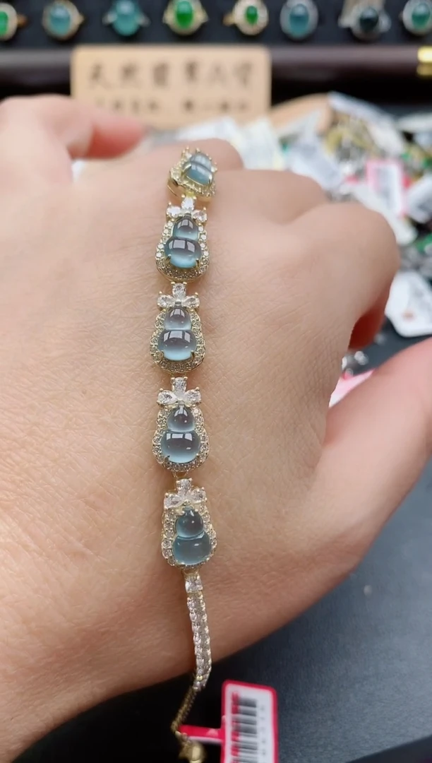 银S925镶嵌戒指翡翠1