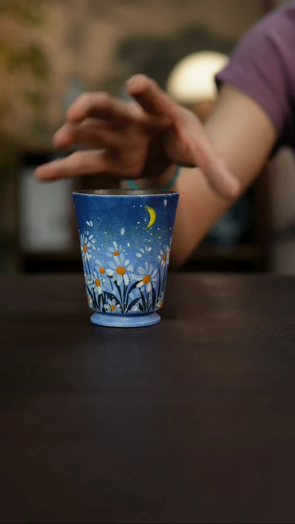 杯景德镇陶瓷杯碗柴烧多人