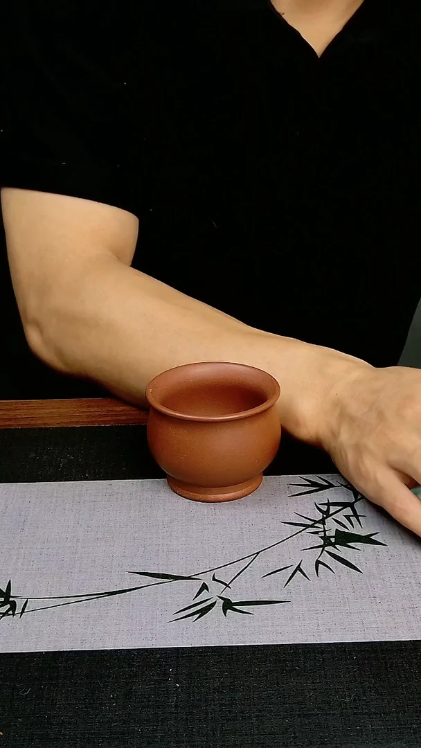 茶壶紫砂宜兴原矿紫砂作品小红泥主人杯150毫升
