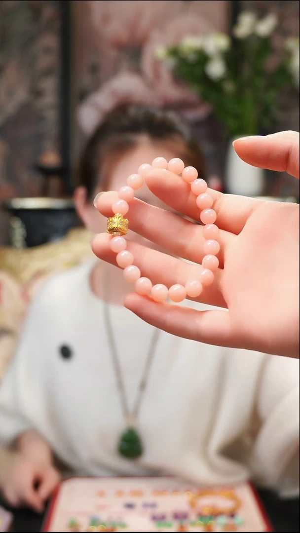 18K金镶嵌欧泊手链手串