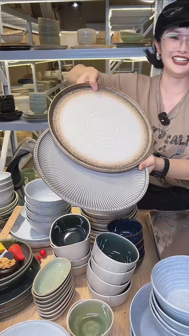 瓷149高温釉下彩陶瓷餐具默认微瑕