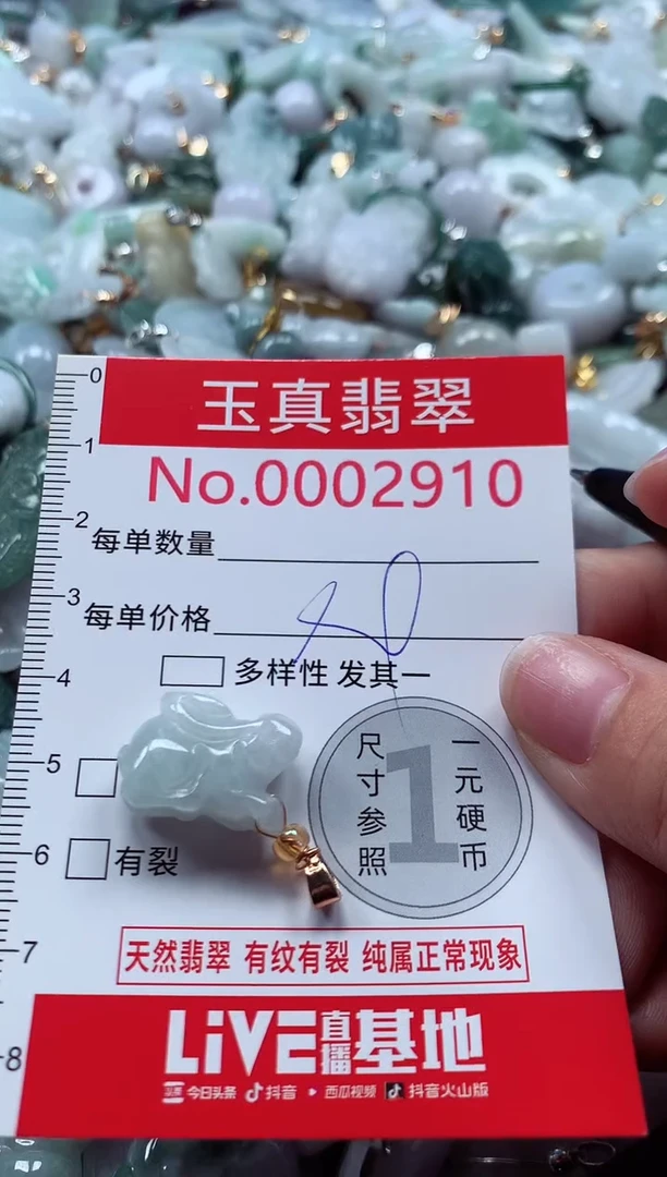 吊坠(不含链)未镶嵌翡翠2910