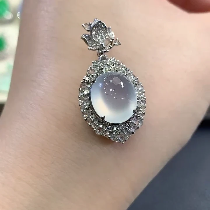 吊坠(不含链)18K金镶嵌翡翠b93多样性一件发货