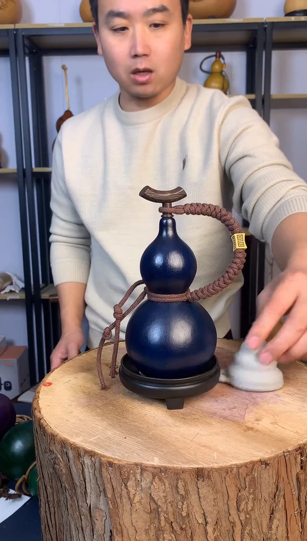 天然大漆酒葫芦 可装热水