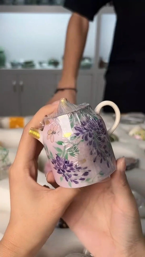 龙泉云间青瓷小米茶器