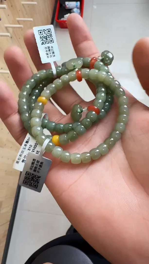 未镶嵌手链和田玉村0400 约6mm 多样性发一件