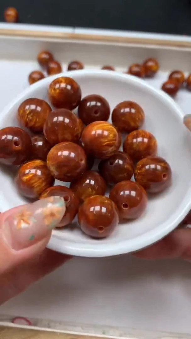 裸石蜜蜡未镶嵌C846 金丝蜡16mm2个5元