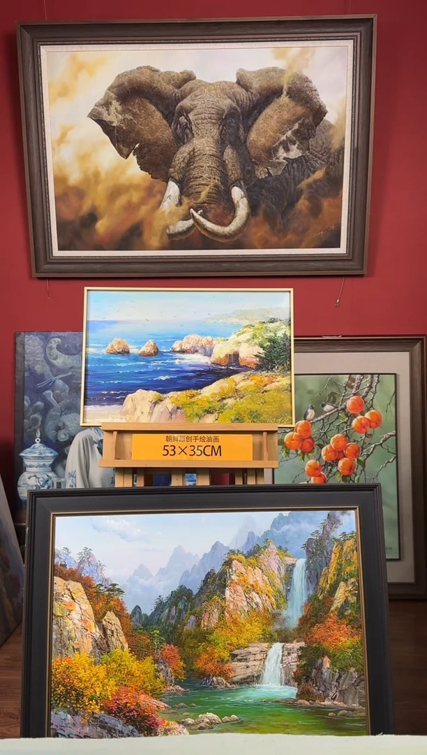 油画【59号】约53*35cm丨朝鲜原创纯手绘孤品油画丨顺丰包邮
